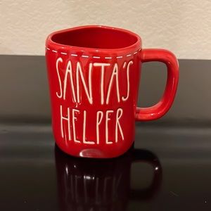 RAE DUNN SANTA’S HELPER RED MUG